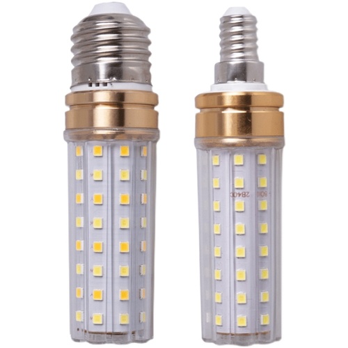 led灯泡节能灯E14小螺口E27玉米灯家用照明超亮吊灯光源三色变光