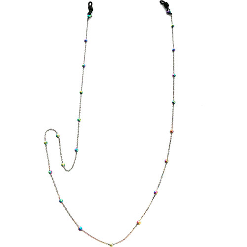 圆珠眼镜链条女挂脖不掉色明星同款复古时尚装饰眼睛防脱落掉绳子 - 图3