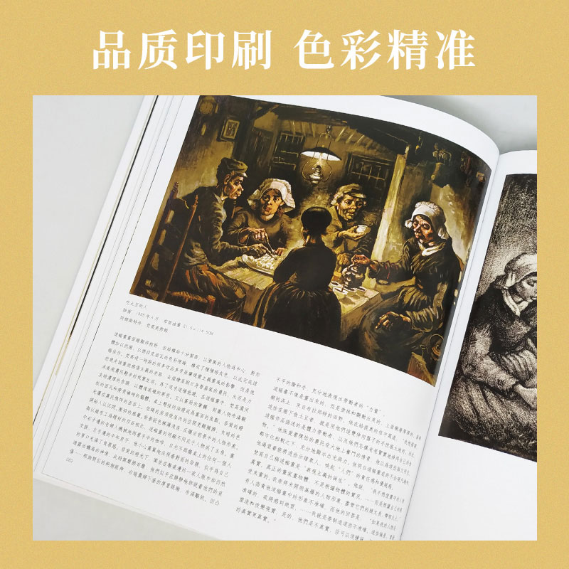 梵高手稿素描繁体中文作品集 凡高临摹画册 Van Gogh大师速写素描画集 书信星空菊花人物风景向日葵绘画素描书 港台原版艺术进口 - 图1