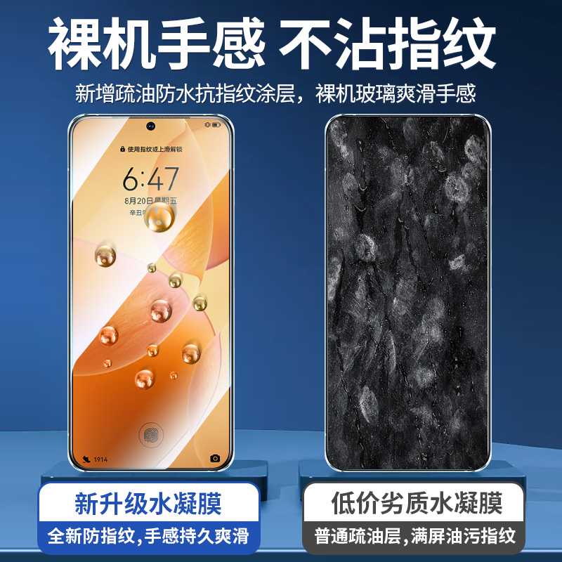 适用红米k70手机膜k70pro水凝膜k70e新款全屏覆盖的钢化膜适用redmi 小米k70全包防摔por无白边保护软贴膜pr0 - 图2