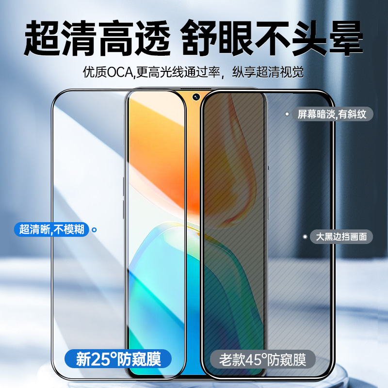 适用vivoS15钢化膜S15e手机膜s15防窥全屏覆盖vivo防窥膜vovis15保护膜vivos全包防摔vovos高清防指纹新品 - 图1