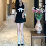 Черная дизайнерская юбка, короткое платье, цветная юбка, тренд сезона, по фигуре