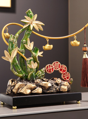 客厅玄关酒柜电视柜鞋柜竹制摆件