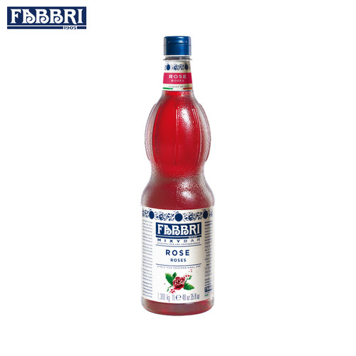 法布芮玫瑰糖浆意大利进口鸡尾酒气泡水FABBRI果糖浓缩茶饮原料1L - 图3