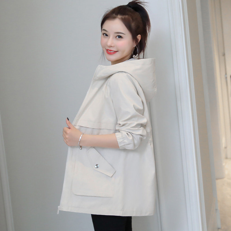 中长款2020春季新款韩版收腰风衣 呦咔风衣