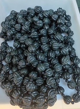 玉石佛珠手串男士玉器手饰首饰新疆和田玉青玉男款文玩玉核桃手链