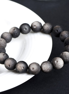 久雅水晶天然金耀石陨石坑圆珠手