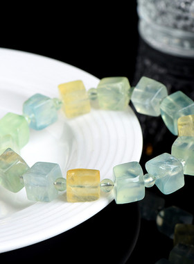 久雅水晶葡萄石方糖手链