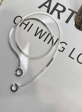 轻奢小众设计四方蛇骨项链女ins2026年新款潮时尚双环相扣锁骨链