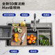 Jiumu Magician waterfall water single-slot Japanese-style slot nano kitchen large single-slot faucet sink