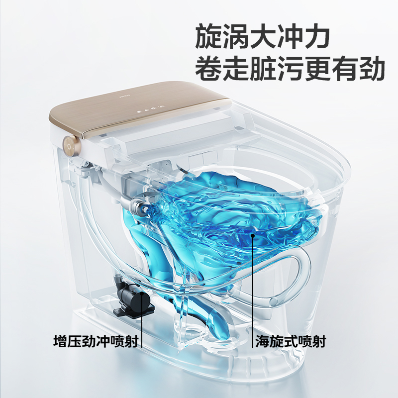 【旗舰新品】九牧卫浴智能马桶全自动无水压限带水箱泡沫盾全770P - 图0