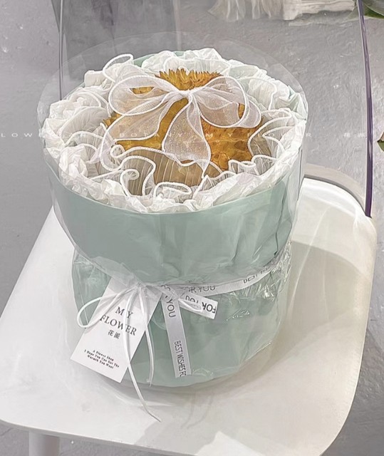 Finished shell watermelon durian bouquet DIY material wrapped fruit wrapping paper birthday gift for girlfriend best friend Mother's Day 520