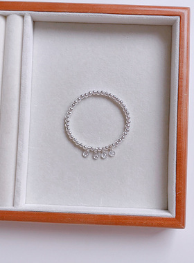 足银平安喜乐清冷感可爱小众手串