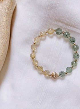 财富与自由天然简约气质绿发晶