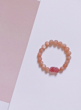 转运珠草莓晶貔貅太阳石粉月光