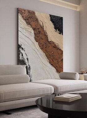 《苍宸绘韵》手绘抽象高级感肌理油画客厅大幅落地装饰画玄关挂画