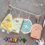 Мультяшное быстросохнущее коралловое полотенце, носовой платок, увеличенная толщина, хорошо впитывает воду