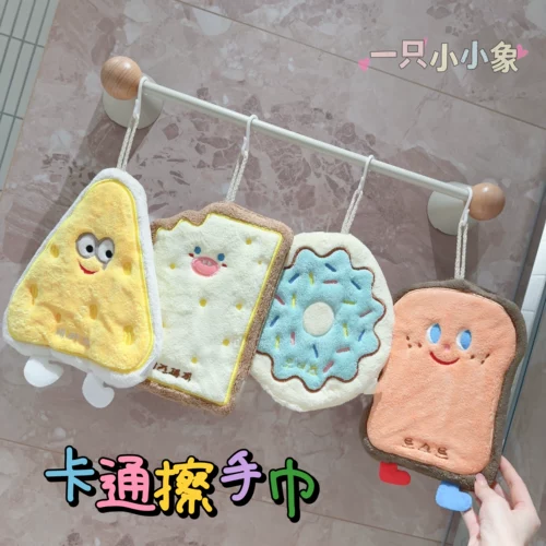 Мультяшное быстросохнущее коралловое полотенце, носовой платок, увеличенная толщина, хорошо впитывает воду