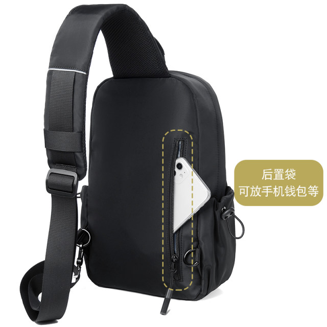 Tanmesso chest bag men's crossbody bag Oxford cloth fashion Korean version chest small backpack shoulder bag waist bag trendy