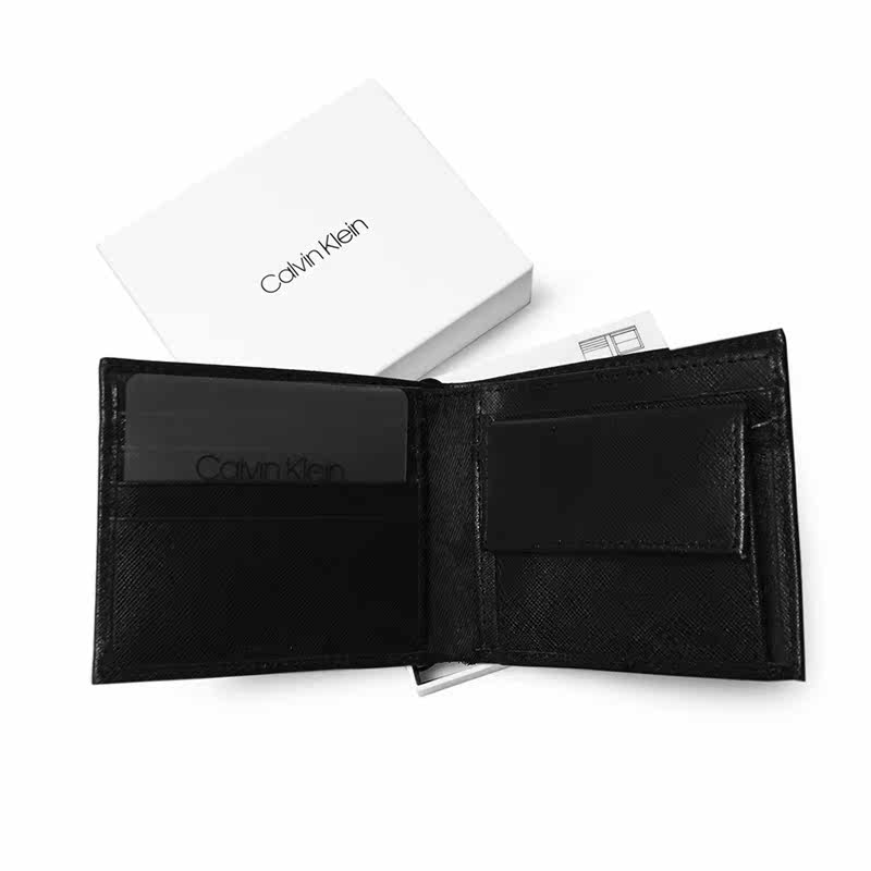 美国calvin klein新款ck短款钱包 pop海外钱包