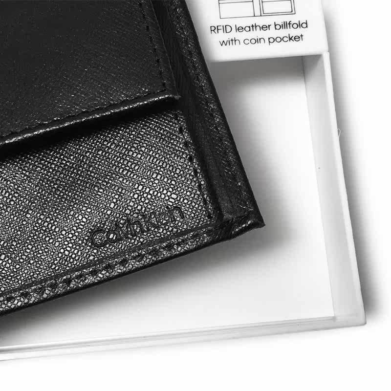 美国calvin klein新款ck短款钱包 pop海外钱包