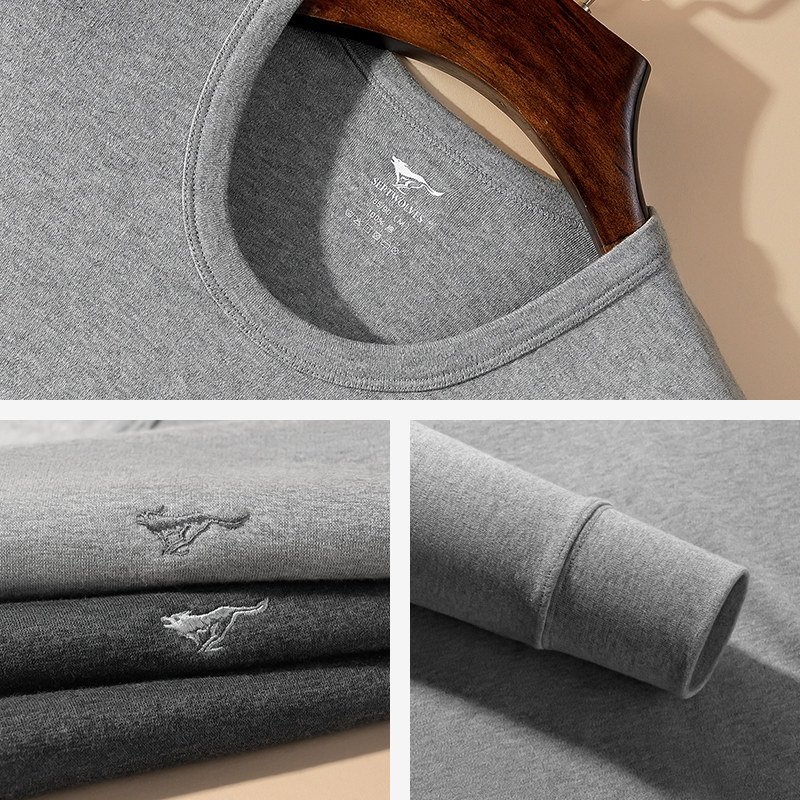 七匹狼秋衣套装纯棉薄款打底内衣 七匹狼诺姆保暖上装