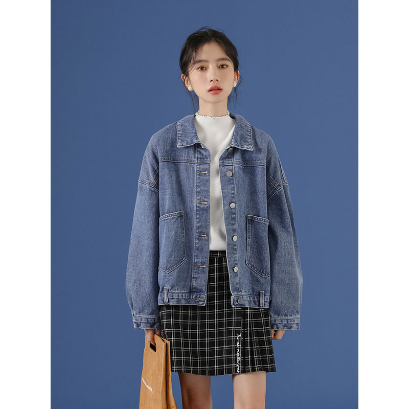 蜜妃儿短款牛仔百搭2020春秋牛仔衣 蜜妃儿短外套