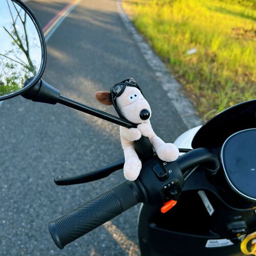 防盗电动车装饰西高地狗狗摩托装饰配件可爱电动车自行车创意挂件 - 图3