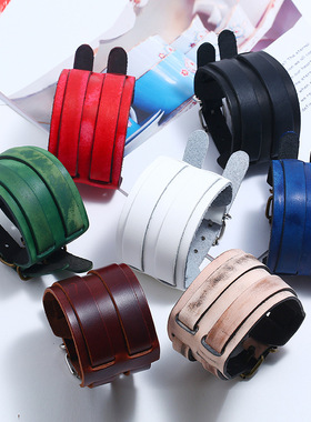 外贸复古真皮手链欧美