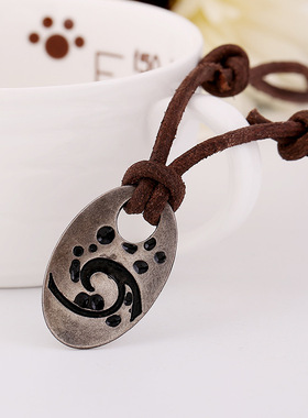 跨境颈链复古合金欧美N0129