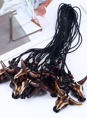 复古项链少数民族毛衣链树脂