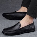 Мужские дышащие туфли для кожаной обуви для отдыха, 2022, тренд сезона, из натуральной кожи, мягкая подошва