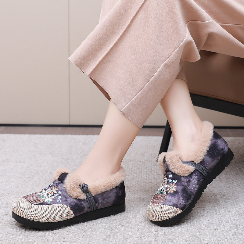 老北京布鞋女棉鞋冬季复古民族风妈妈鞋中老年加绒奶奶鞋老人棉鞋,淘宝优惠券,粉丝福利购,淘宝优惠卷