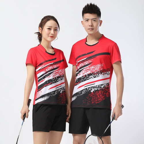 Форма для бадминтона, комплект подходит для мужчин и женщин для влюбленных, волейбольный детский дышащий теннисный спортивный костюм, короткий рукав