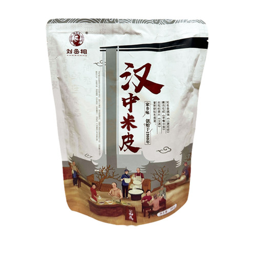 刘丞相顺丰包邮陕西汉中米皮380g秦镇米面皮凉皮开袋即食米皮速食 - 图3