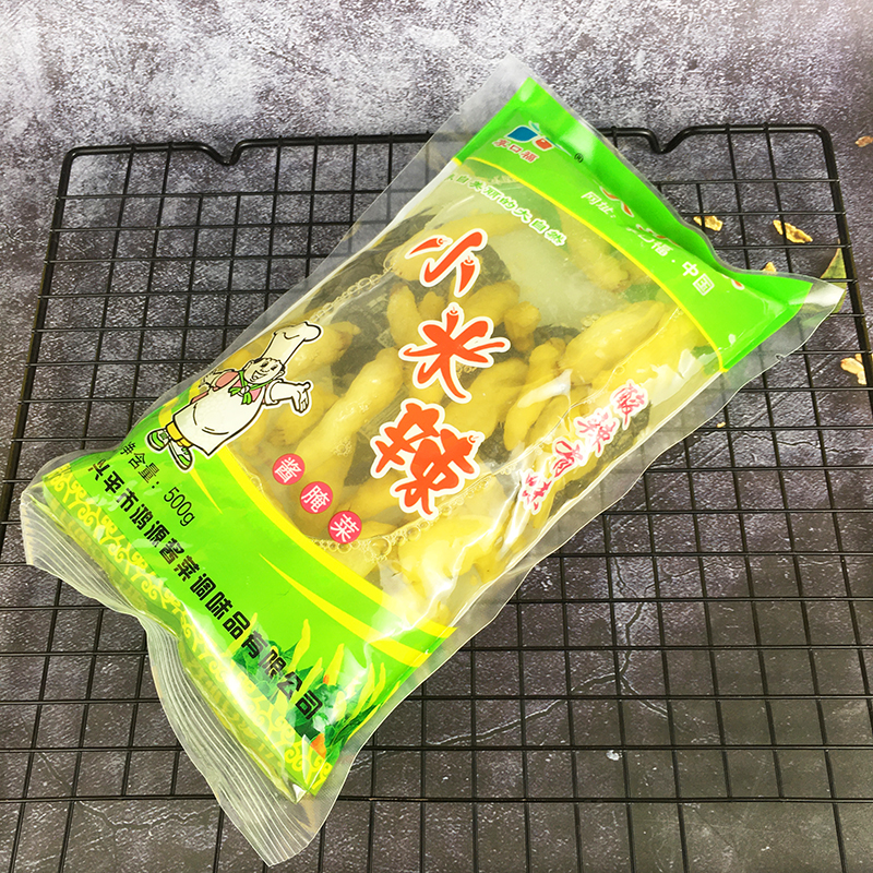 享口福小米辣500g袋装盐水渍菜酸爽可口酸辣有味下饭家用商用调味