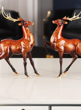 黄铜客厅，玄关九色鹿