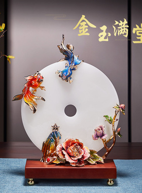 桃圆家居合金祝福新中式客厅