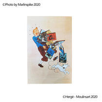TINTIN The Adventures of Tintin Tintin Moving Books Poster 40*60cm