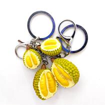 Hot-selling popular creative simulation fruit durian key chain bag pendant jewelry Thai and Malaysian specialties on the Internet