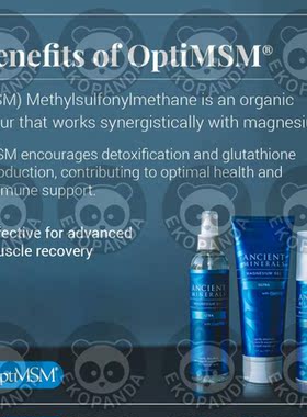 Ancient Minerals Magnesium Oil Spray Ultra with MSM - 237 ml