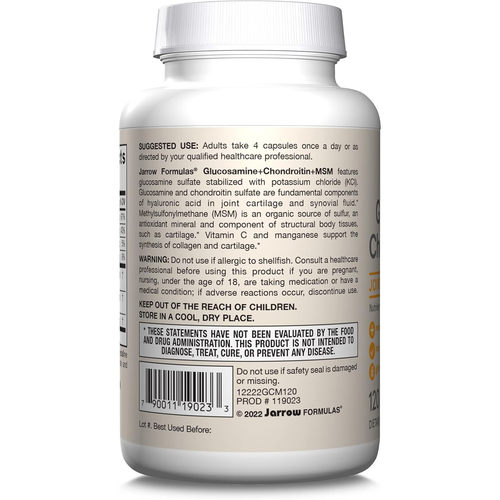 Jarrow Formulas Glucosamine + Chondroitin + MSM Joint Health - 图0