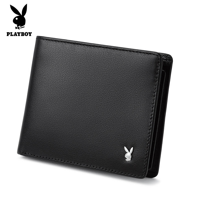 花花公子新款真皮短款生日礼物钱包 花花公子箱包钱包