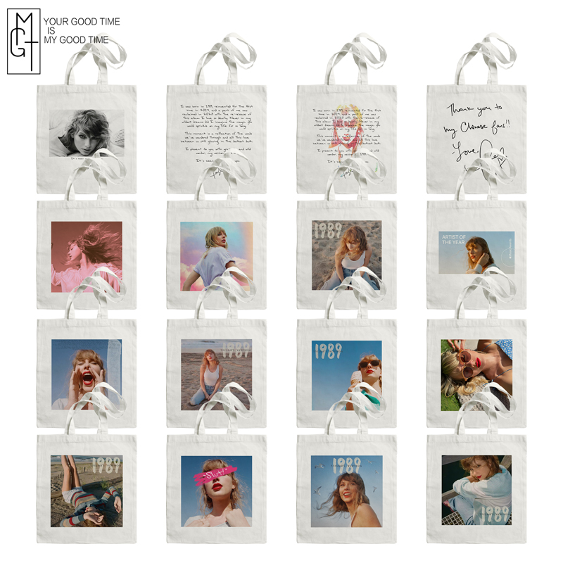 Taylor Swift 1989 霉霉帆布包 Taylor's version重录专辑 帆 - 图0