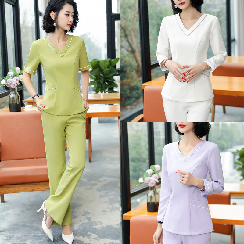 气质美容师养生馆美容院疗工作服 歌黛娜酒店工作制服