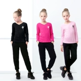 Детская спортивная одежда, комплект, демисезонный лонгслив, танцующий костюм