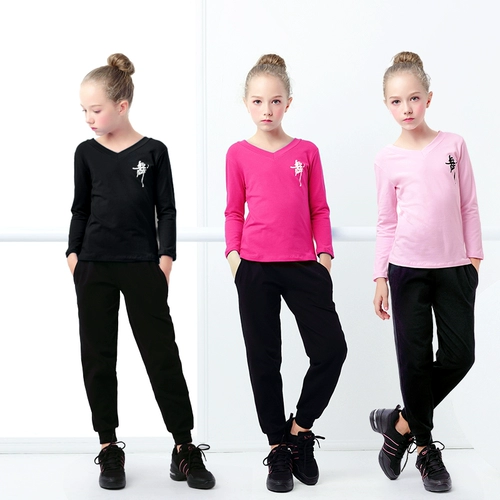 Детская спортивная одежда, комплект, демисезонный лонгслив, танцующий костюм