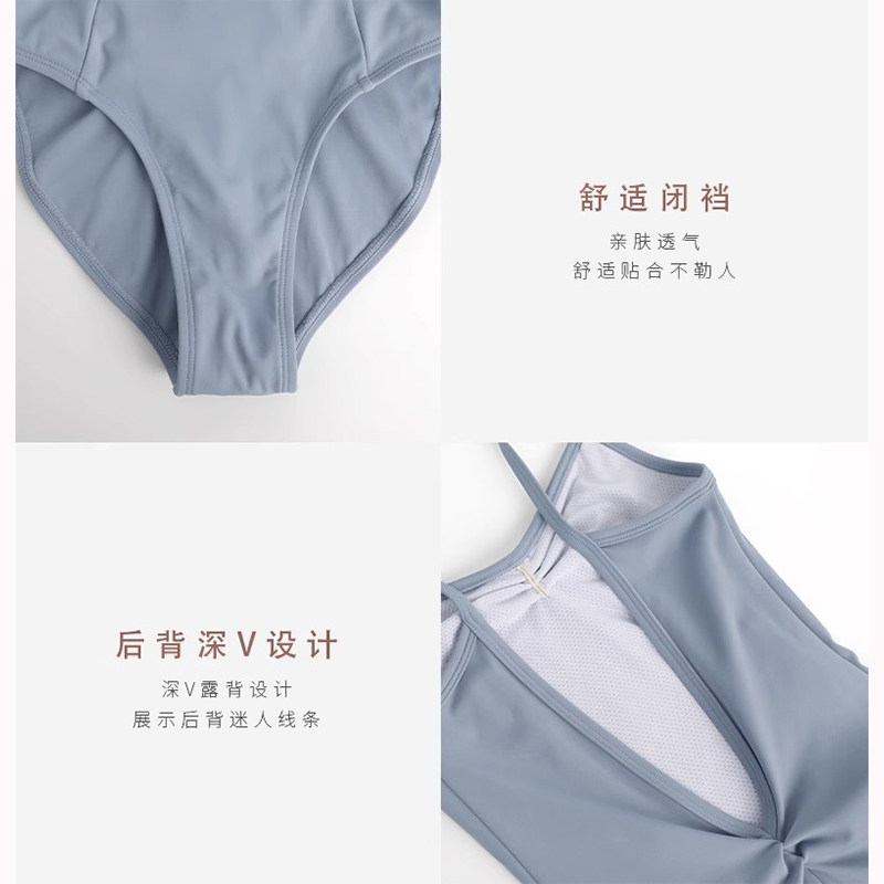 女童舞蹈服小艺考吊带形体服体操服高胯芭蕾舞练功服考级基训体服 - 图2