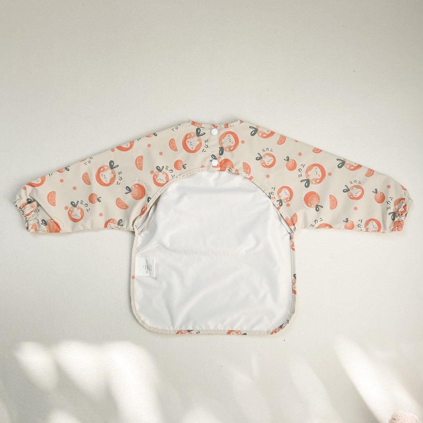 新色△日系儿童超柔兜防水罩衣长袖环保PU反穿衣宝宝吃饭围兜出口,淘宝优惠券,粉丝福利购,淘宝优惠卷