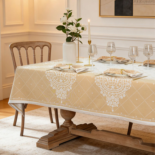 ekelund加冕桌布欧式古典长方形餐桌布高级感茶几盖布2026新款 - 图1